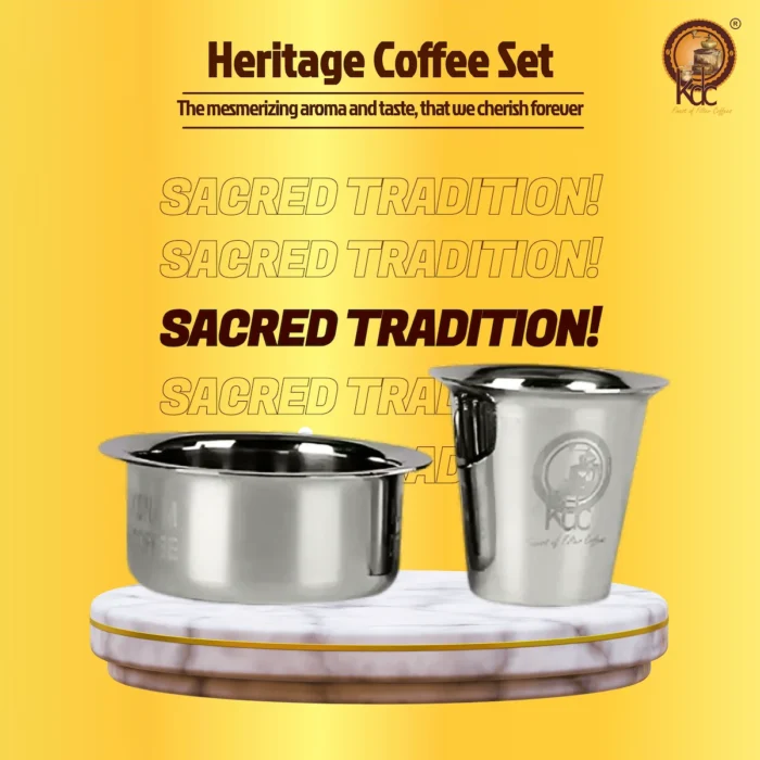 ss-coffee-dabara-set-kumbakonam-degree-coffee Stainless steel coffee dabara set for traditional South Indian filter coffee serving – Kumbakonam Degree Coffee tumbler set
