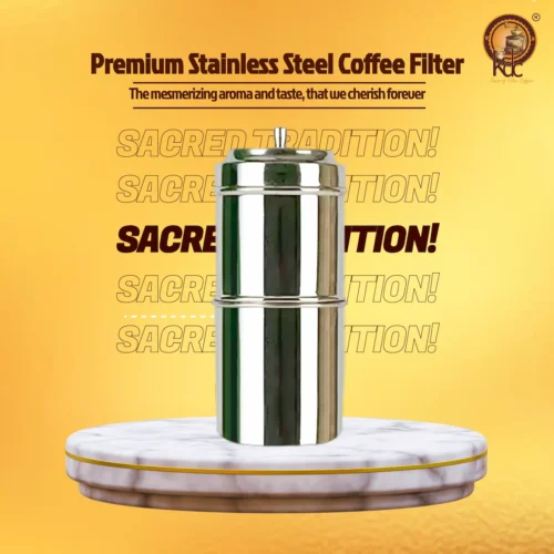 Premium South Indian stainless steel coffee filter for traditional degree filter coffee brewing – Kumbakonam coffee maker