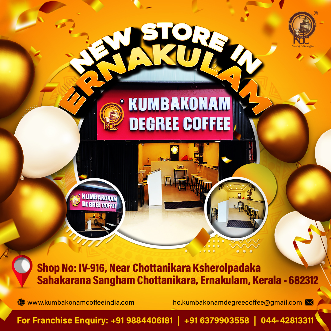 new kumbakonam degree coffee shop opened in Ernakulam