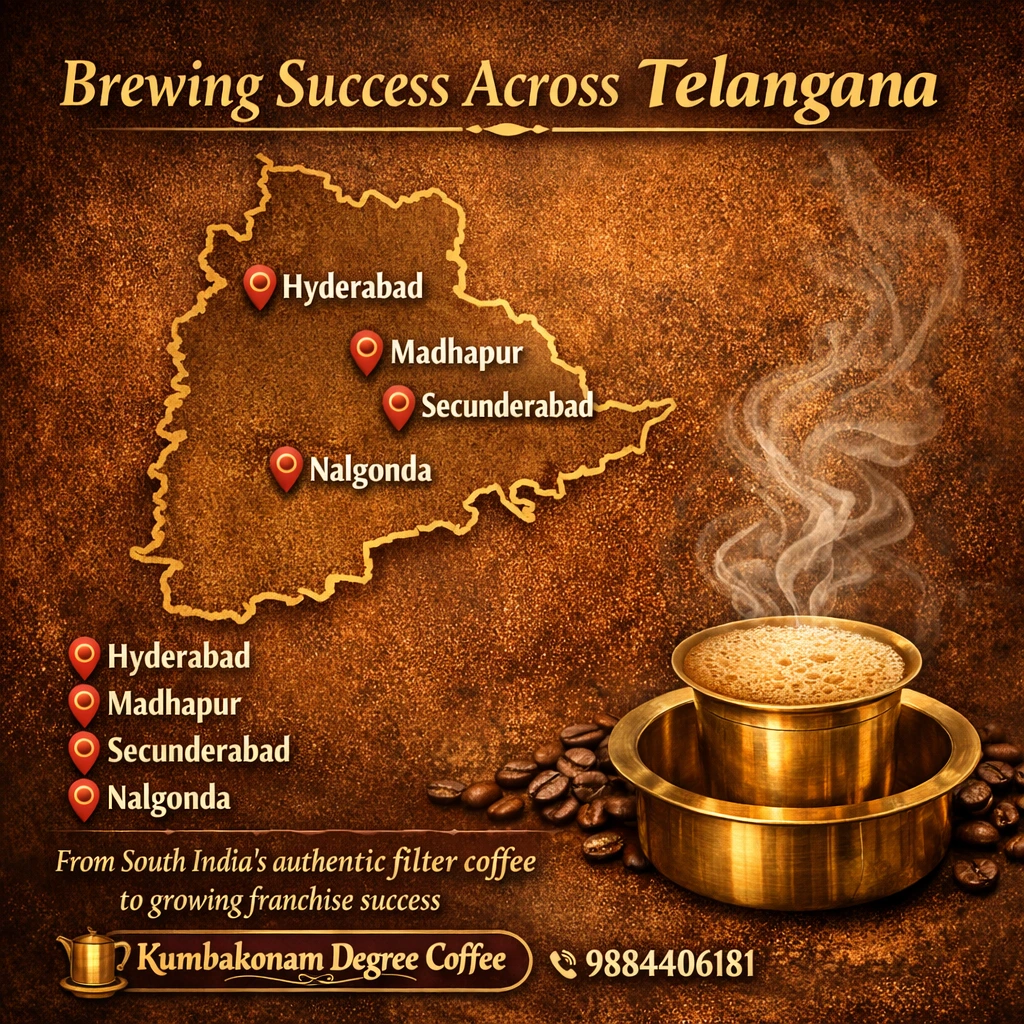 coffee shop in Telangana serving authentic South Indian filter coffee