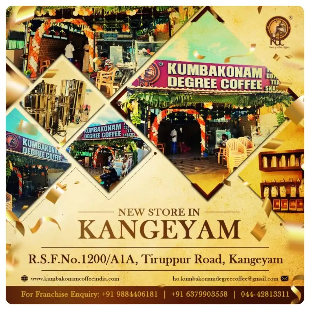 Home (Cloned) 25 Authentic Kumbakonam Degree Coffee served at Kangeyam franchise outlet