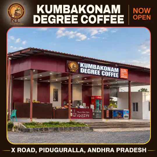 Kumbakonam Degree Coffee Filter Coffee Franchise Outlet at X Road, Piduguralla, Andhra Pradesh
