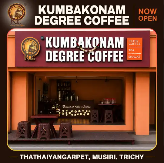 Kumbakonam Degree Coffee filter coffee franchise outlet in Thathaiyangarpet, Musiri, Trichy